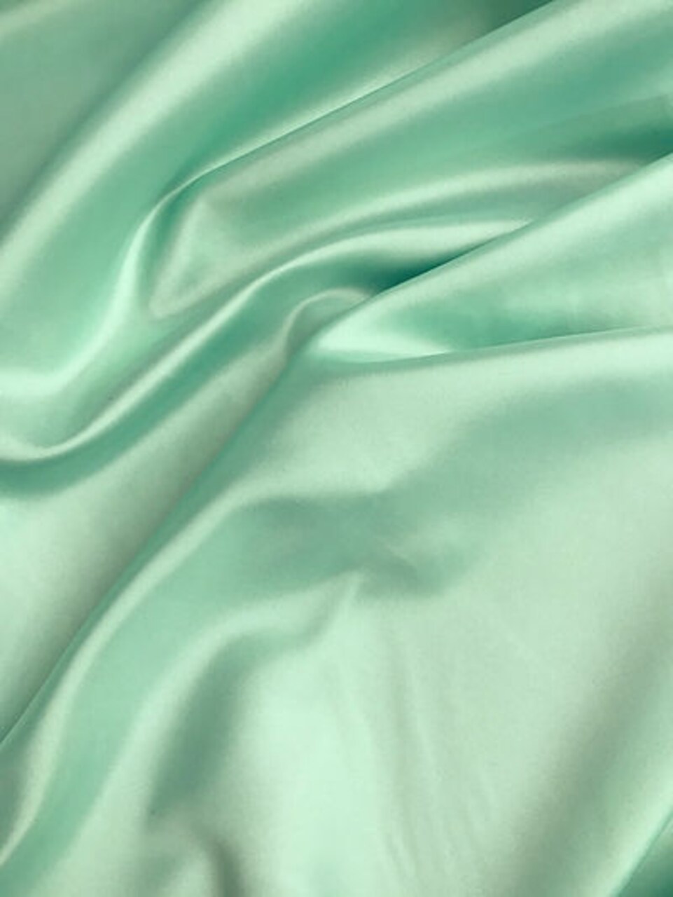 1 Yard Aquamarine Dull Satin 58/59 inches Wide Medium Weight Polyester Fabric